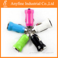 Car Charger Adaptor Bullet Dual USB 2-Port for iPod iPhone